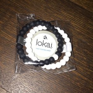 Rare Lokai (Black and White) Bracelet Set